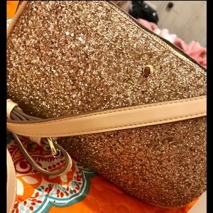 a new day Gold purse NWT glitter FINAL Mark Down